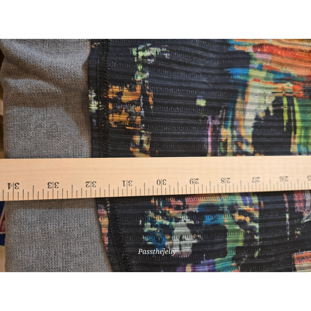 George Roth Shirt Men's XXL Black & Multi-Color Abstract Flip Cuff Button - Picture 8 of 8